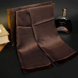 Silk scarf, satin scarf, modest gentleman's coffee