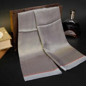 Silk scarf, satin scarf, understated gray gentleman.jpg