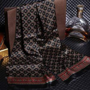 Silk scarves, satin scarves, a lifestyle that celebrates black