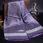 Écharpe en soie, écharpe en satin, tempérament aristocratique violet