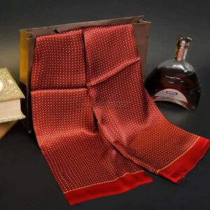 Silk scarf, satin scarf, understated gentleman