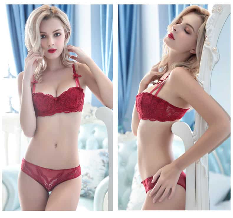 Ensemble sous-vêtements femme, dentelle fine, luxe 9177 Demo 02