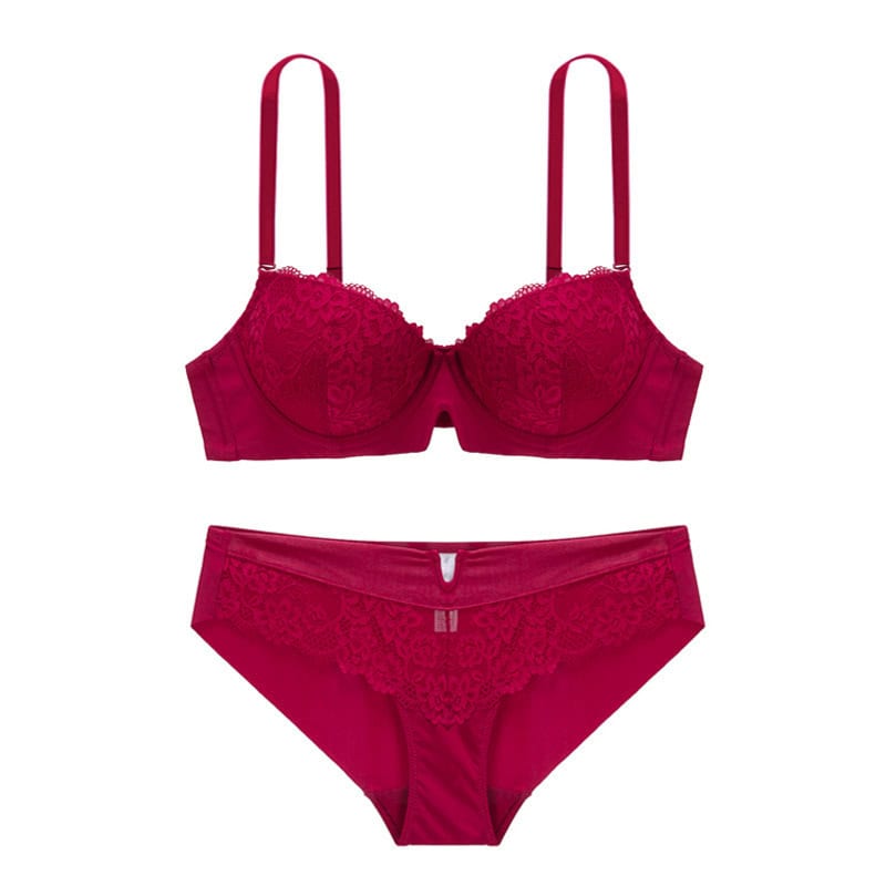 Ensemble sous-vêtements femme, soutien réglable 21822 ROUGE