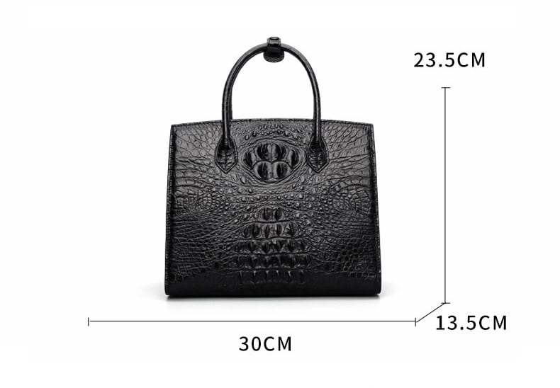 Crocodile skin handbag, genuine crocodile women's bag, square.3097 sizes=