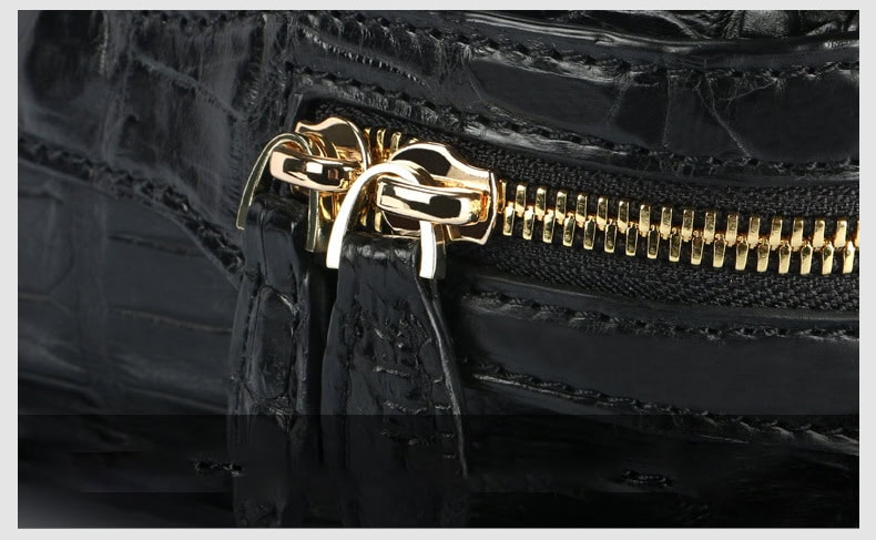 Luxury crocodile leather handbag for elegant women. LB-8114 detail 03 