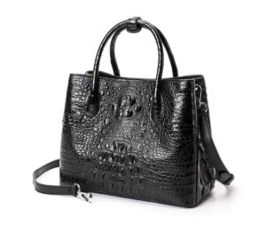 Women's Crocodile skin leather Handbag, Genuine Crocodile, Elegance and Ultimate Luxury 3045-1
