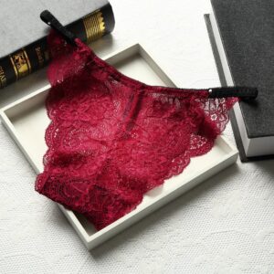 Sous-vetements-femme-sexy-taille-basse-sans-couture-pleine-dentelle-transparente.983-Rouge-vin-1n