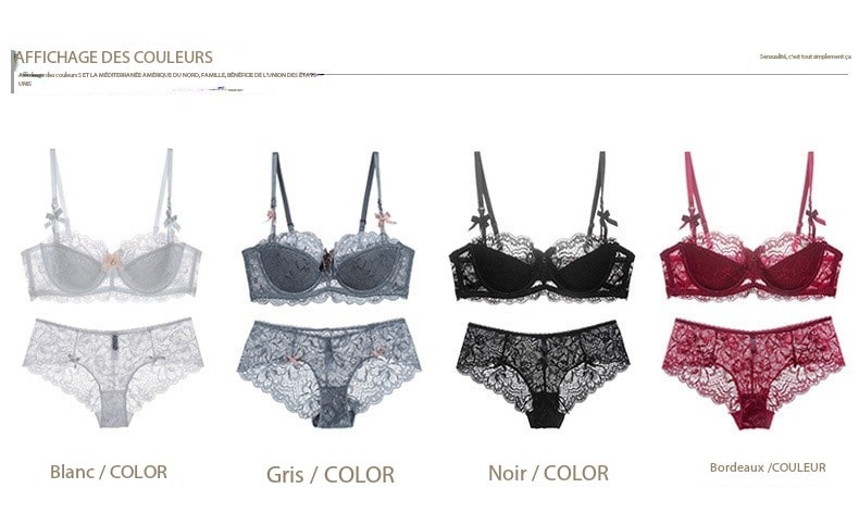 Ensemble sous-vêtements femme, ultra-mince Ensemble 9186 demo 011