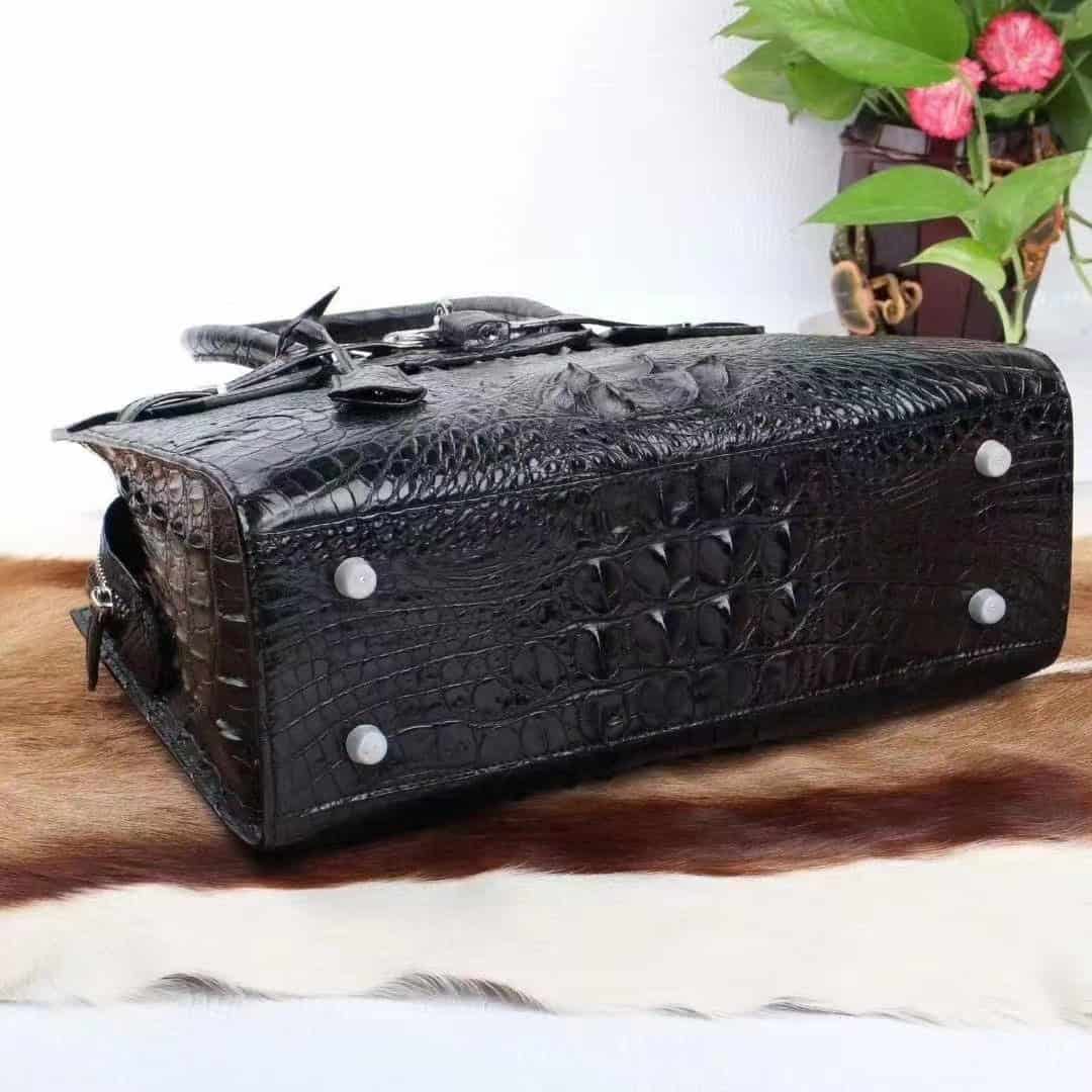 Women's Crocodile skin leather Handbag - Luxury Designer Bag - G1085 demo 01