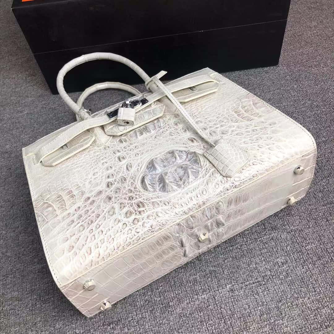 Women's Crocodile skin leather Handbag - Luxury Designer Bag - G1085 demo 07