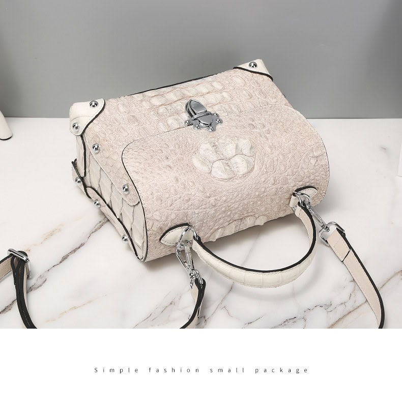 Women's crocodile skin leather handbag, luxury brand, G1181 model demo 008