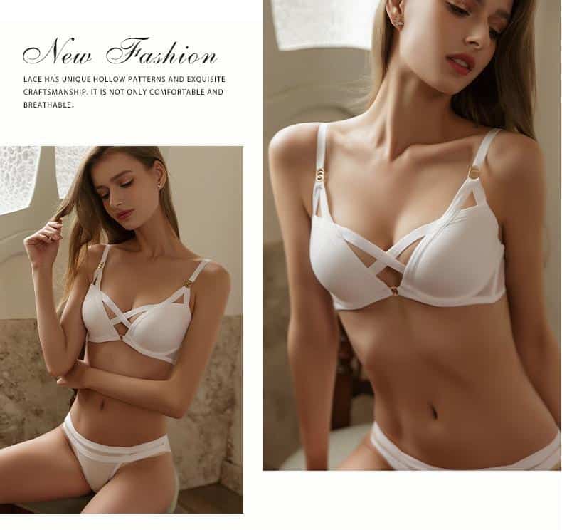 Ensemble sous vêtements femme, haut, mince Ensemble 33007-demo 010