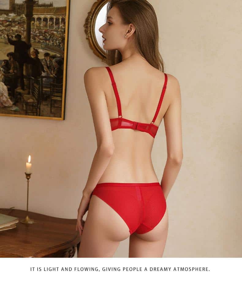 Ensemble sous vêtements femme, haut, mince Ensemble 33007-demo 017