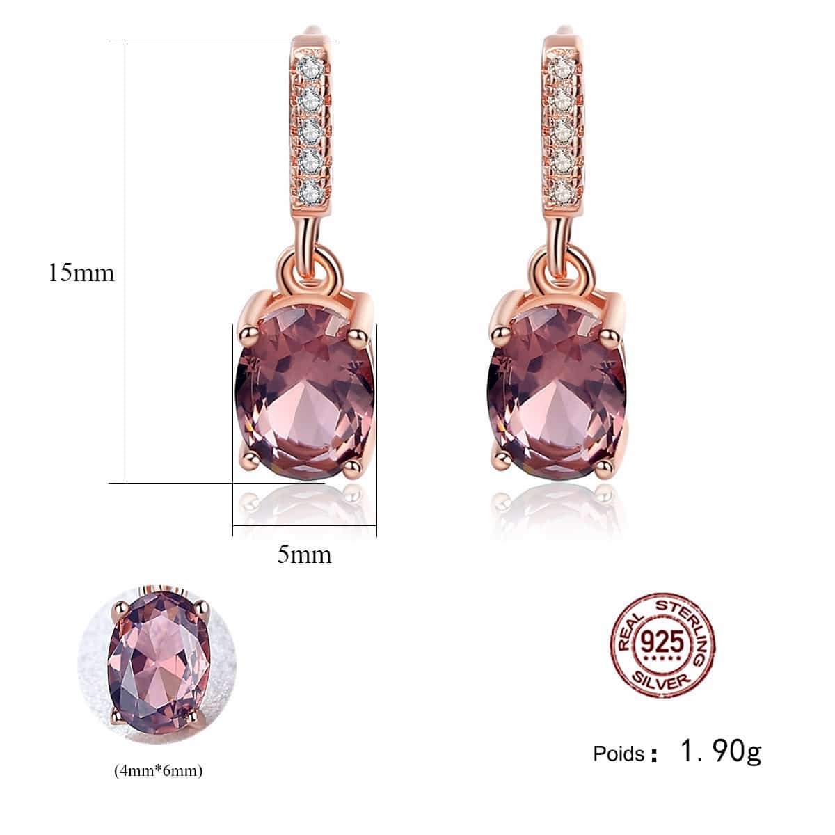 Boucles d'oreilles en or rose et argent sterling S925 avec placage de morganite.-SE0118-demo-04.jpg