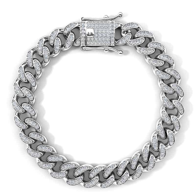 Bracelet-cubain-argent-S925-incruste-moissanite-MB047.jpg
