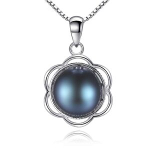 Collier de perles naturelles, Pendentif Argent