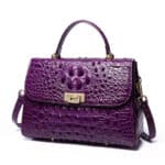 Sac à main cuir femme, motif crocodile, sacoche à bandoulière 8038L 002
