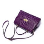 Sac à main cuir femme, motif crocodile, sacoche à bandoulière 8038L 004