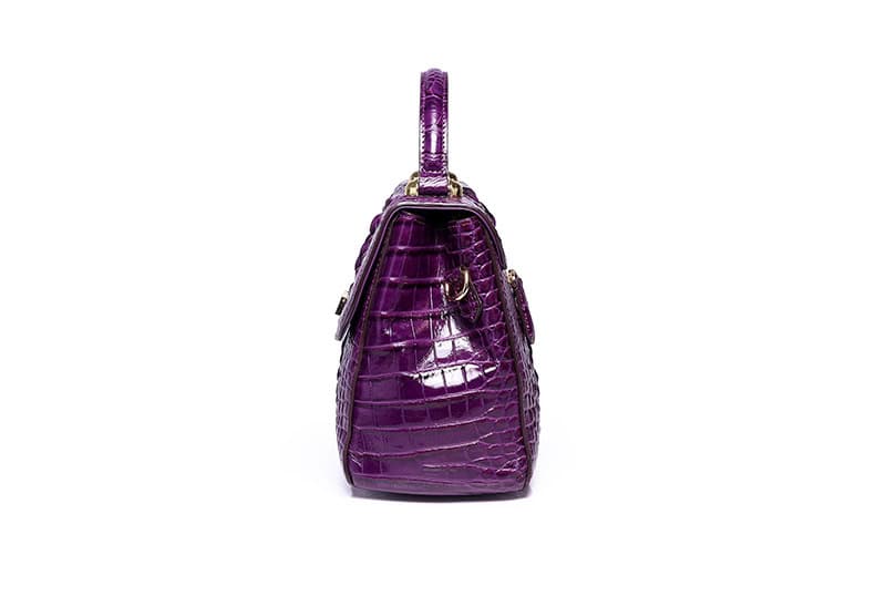 Women's leather handbag, crocodile pattern, shoulder bag 8038L demo 05