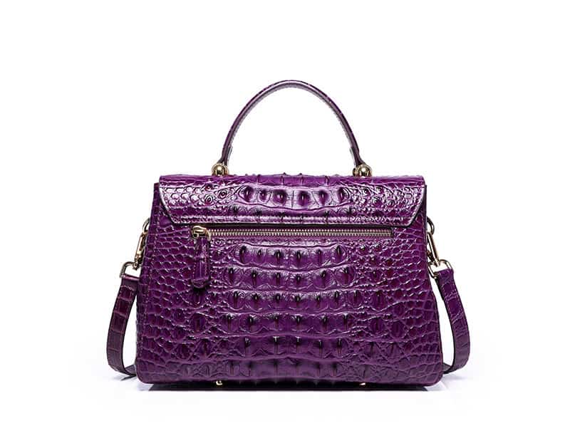 Women's leather handbag, crocodile pattern, shoulder bag 8038L demo 06