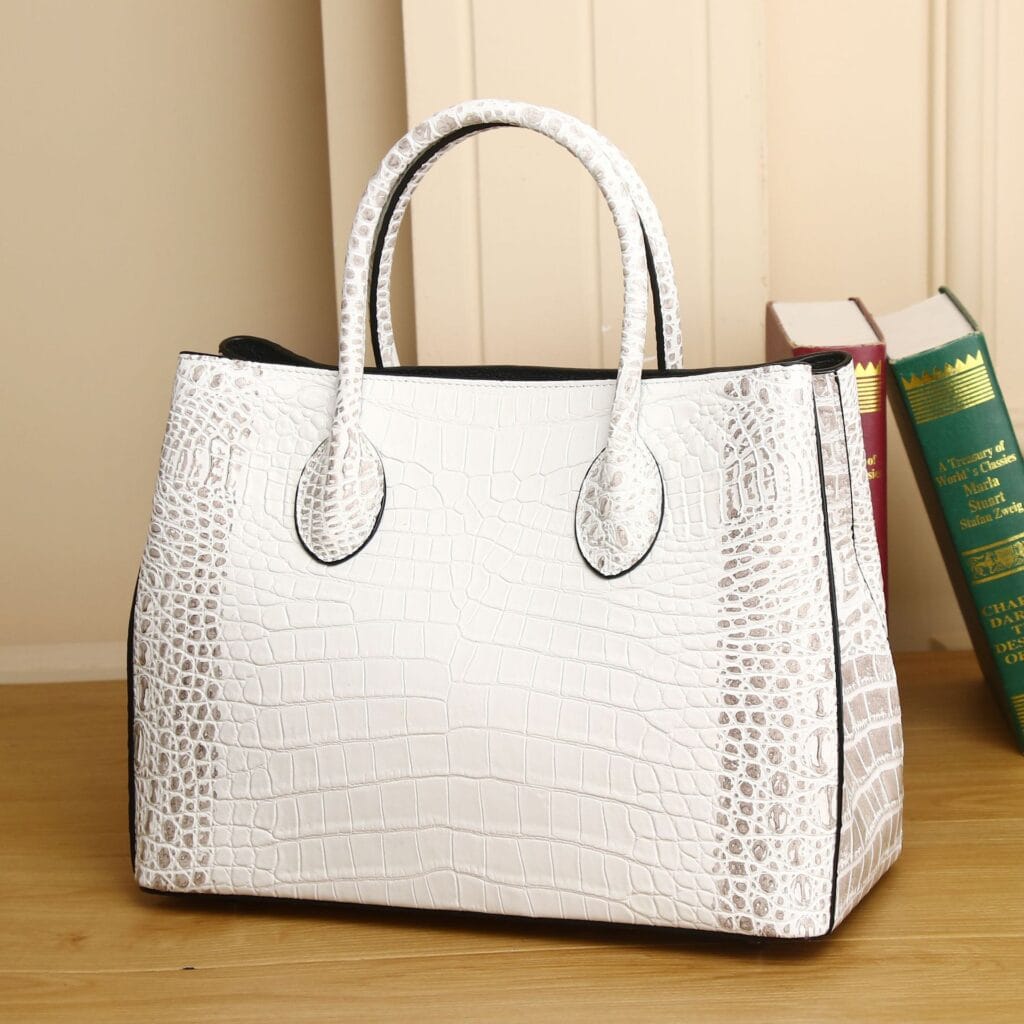 Women's leather bag with crocodile pattern, large capacity 8108 demo 03