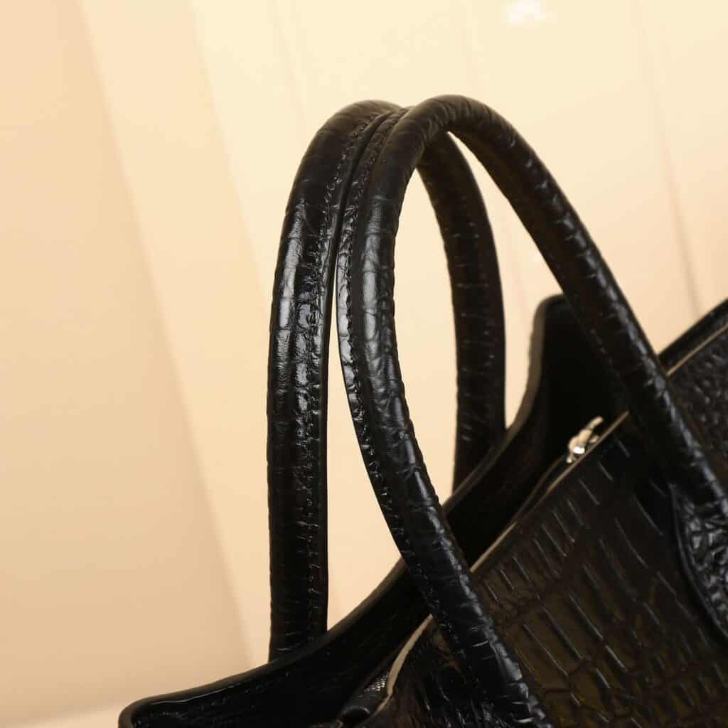 Women's leather bag with crocodile pattern, large capacity 8108 demo 06