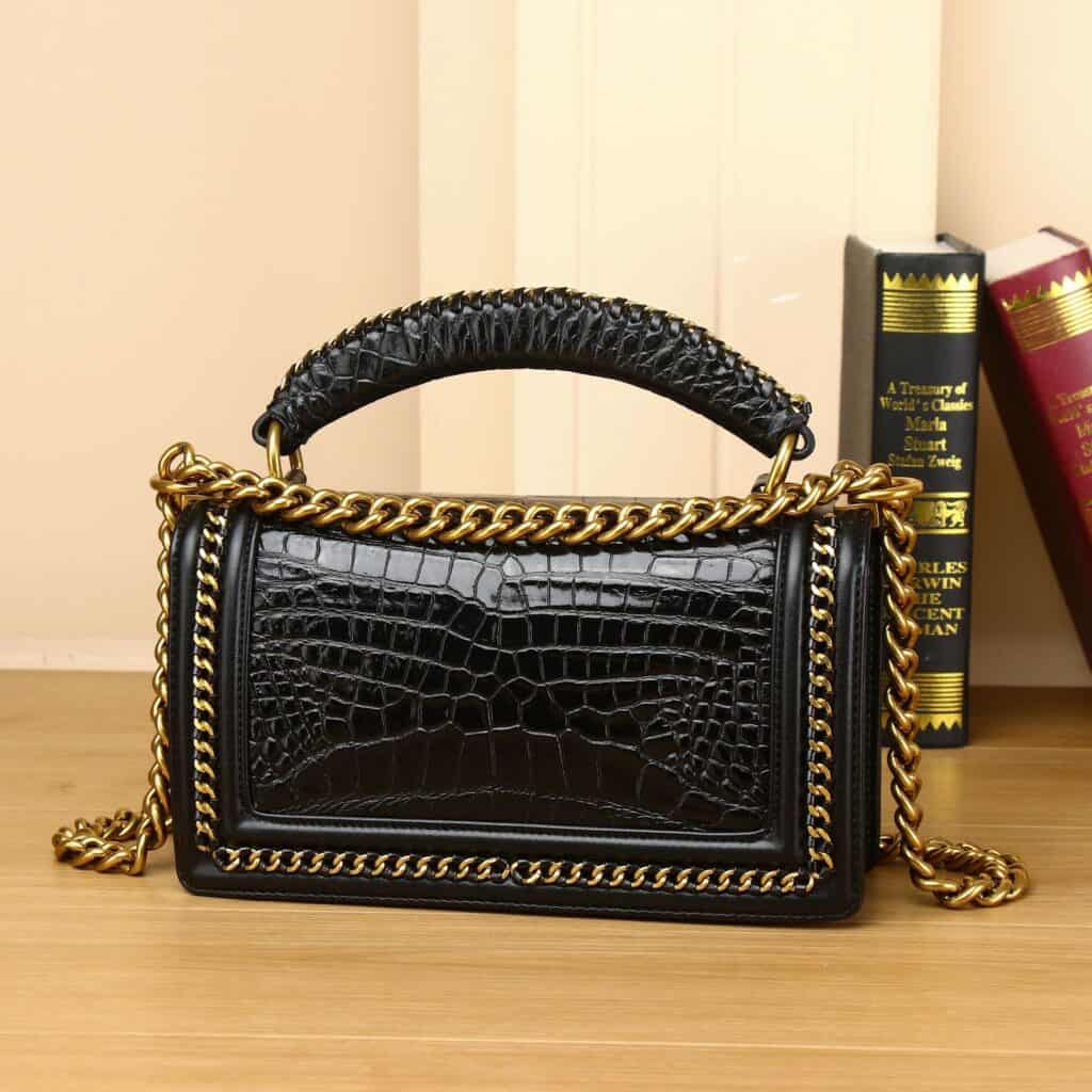 Women's leather bag, crocodile pattern, trendy, versatile S009 demo 01