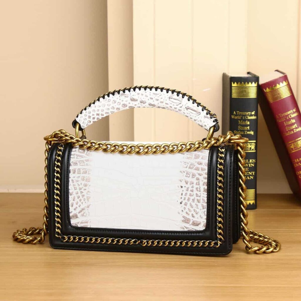 Women's leather bag, crocodile pattern, trendy, versatile S009 demo 02