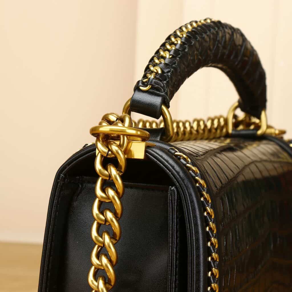 Women's leather bag, crocodile pattern, trendy, versatile S009 demo 03
