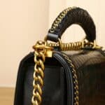 Sac en cuir femme, motif crocodile, tendance, polyvalent S009 demo 03