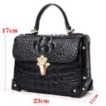 Sac en cuir motif crocodile femme, haut de gamme, luxe 8120 demo 02