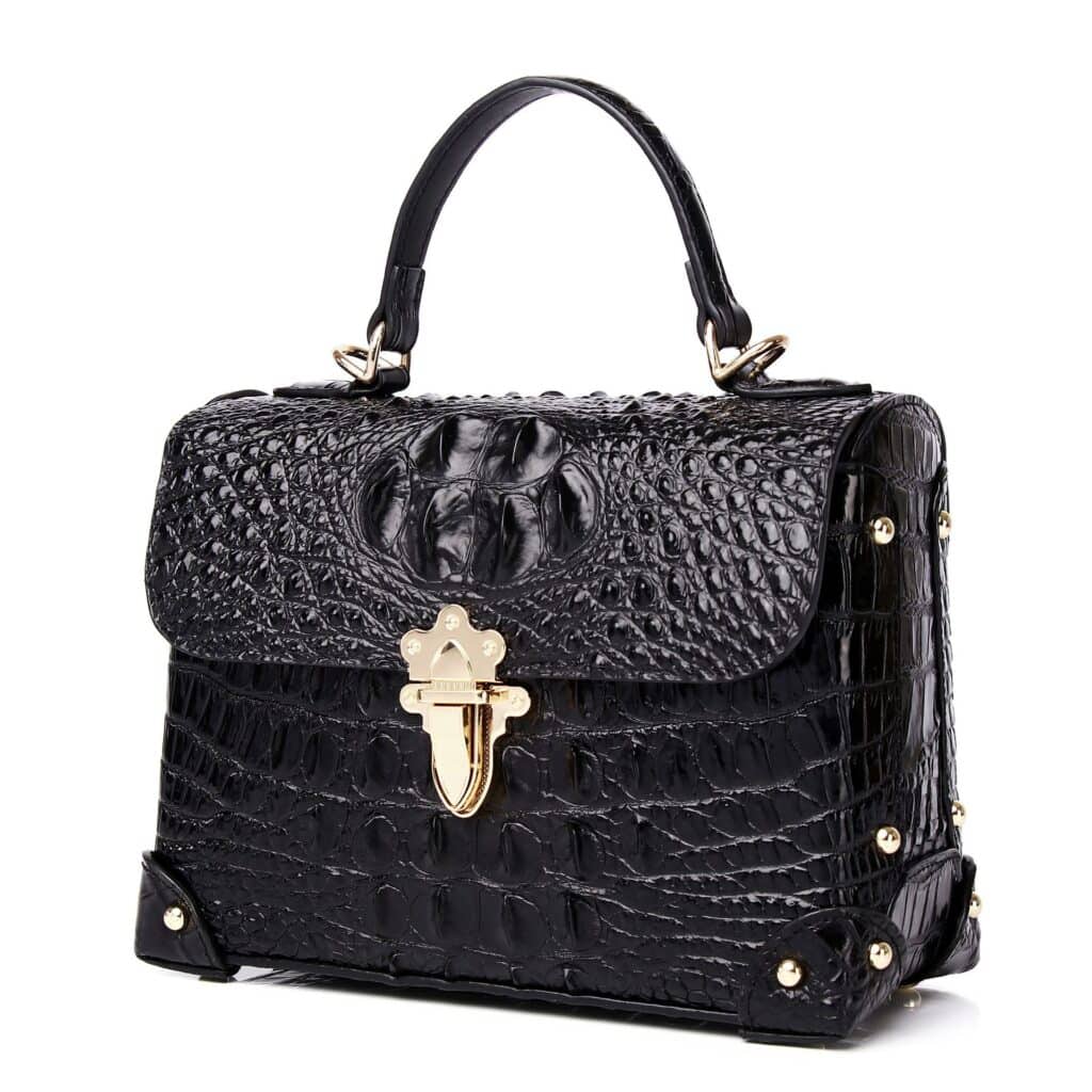 Women's high-end, luxury crocodile-pattern leather bag 8120 demo 03