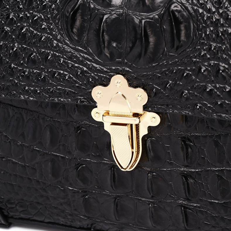 Women's high-end, luxury crocodile-pattern leather bag 8120 demo 09
