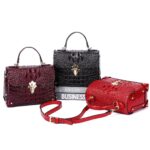 Sac en cuir motif crocodile haut de gamme pour femme 8120