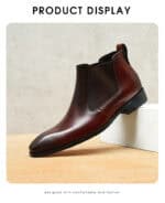 Bottes Chelsea britannique hommes, haut de gamme 65126 demo 010