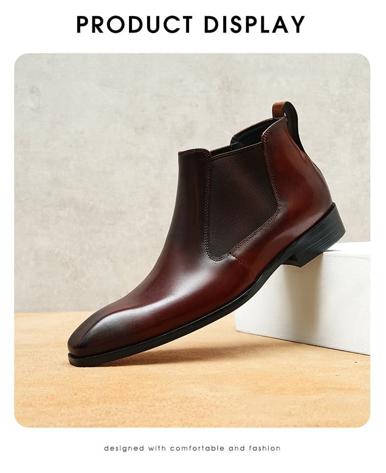 Men's British Chelsea Boots, High-End 65126 Demo 010