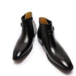 Bottes cuir homme, bottes Chelsea rétro, courtes, ref 503-H801-3