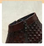 Bottes en cuir tissé homme, style Oxford, rétro 65125 demo 04