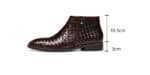 Bottes en cuir tissé homme, style Oxford, rétro 65125 demo 06