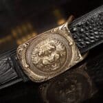 High-end men's crocodile leather belt. LB-6016-5