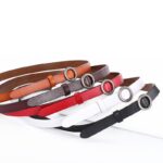 Ceinture cuir femme, système sans trou, boucle ronde. H1009 demo new 01