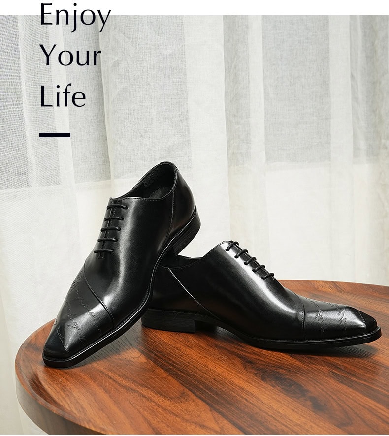 Men's Oxford shoes in premium leather 96131 demo 02