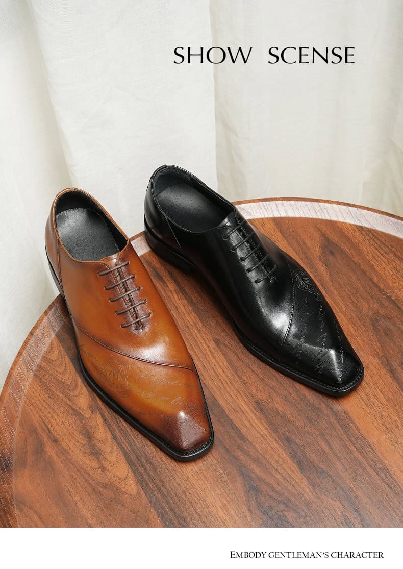 Men's Oxford shoes in premium leather 96131 demo 03