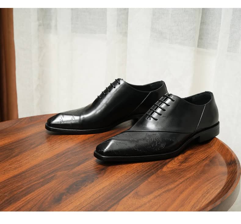 Men's Oxford shoes in premium leather 96131 demo 04