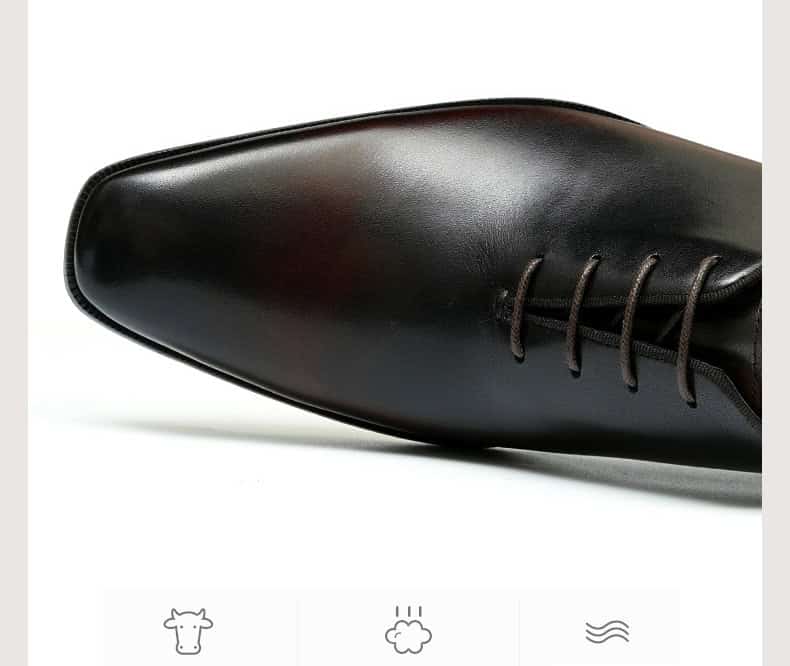 Luxury men's leather shoes, Oxford style, British style 65121 demo 03