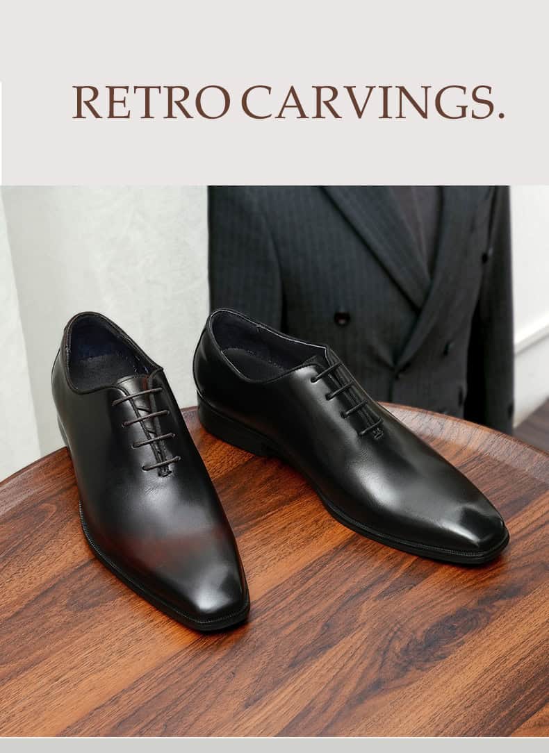 Luxury men's leather shoes, Oxford style, British style 65121 demo 04
