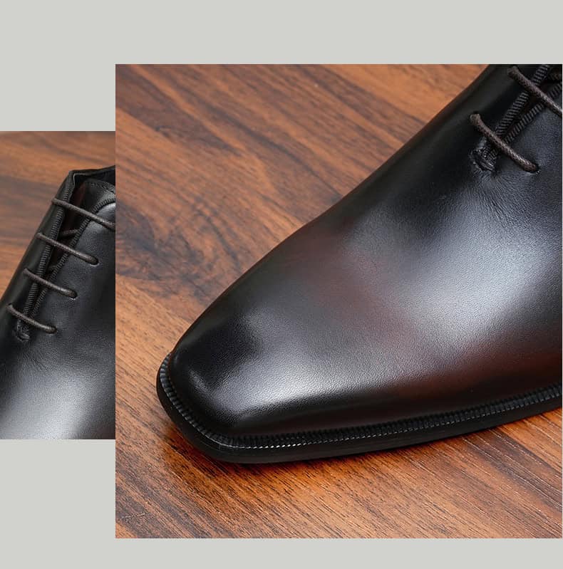 Luxury men's leather shoes, Oxford style, British style 65121 demo 05