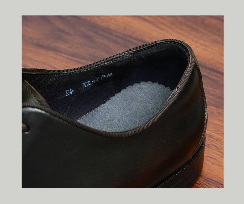Luxury men's leather shoes, Oxford style, British style 65121 demo 06