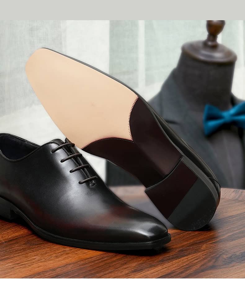 Luxury men's leather shoes, Oxford style, British style 65121 demo 07