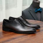 Men's leather shoes, Oxford style, British style 65121-02